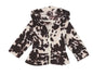 Infant Cow Print Sherpa Zip