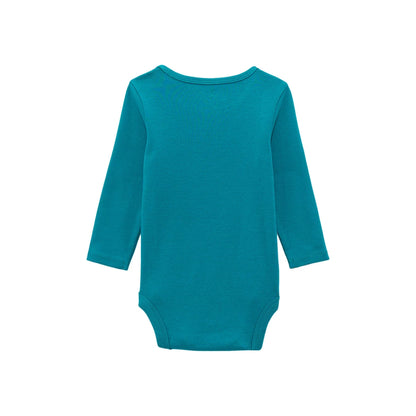 Infant Wrangler Turquoise Long-sleeve Onesie