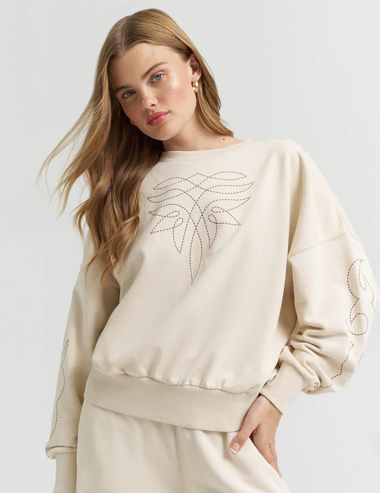 Wrangler Lainey Wilson Bootstitch Crew Sweatshirt
