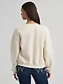 Womens Wrangler Natural Crew Neck Cowboy Boot Sweatshirt