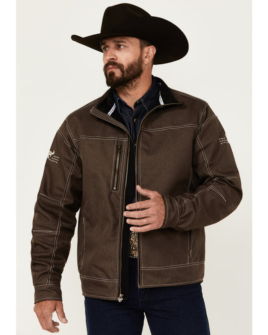 Brown Mens Tech Jacket