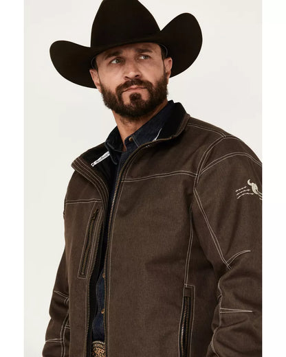 Brown Mens Tech Jacket