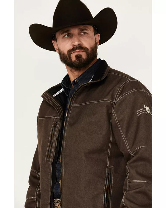 Brown Mens Tech Jacket