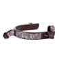 Cowboy Tack Antiqued Silver Engraved Roper Spurs