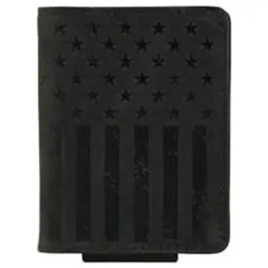 Justin Graphite Flat Bifold Card Wallet