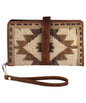Justin Brown/Tan Blanket wristlet/wallet