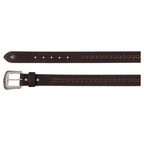 Red Dirt Hat Co Braided Brown Leather Belt