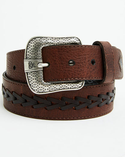 Red Dirt Hat Co Braided Brown Leather Belt