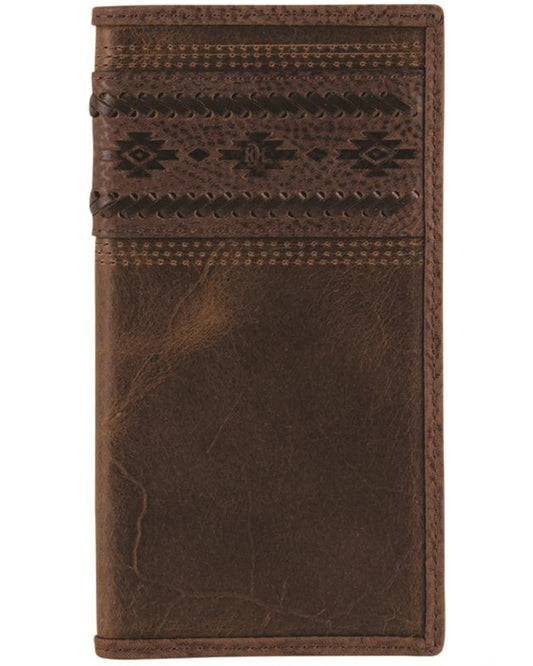 Red Dirt Hat Southwest tooled and braided Wallet