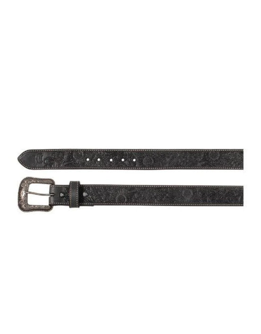 Red Dirt Hat Womens Tooled Black Belt