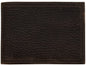 Justin Dark brown pebbled leather wallets