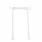 PT Braided White Curb Strap