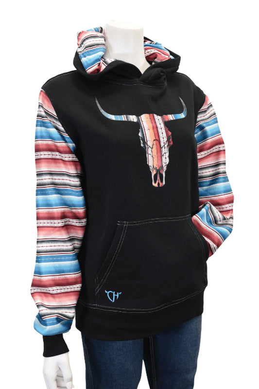 Serape Sleeve & Skull Hood