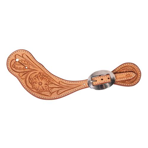 PC Floral Roughout Spur Strap