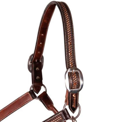Rawhide Arrowhead Braid Leather Halter