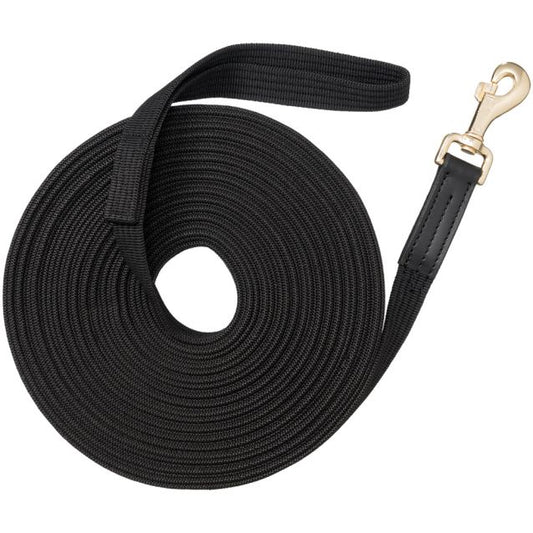 50' Black Cord Web Lunge Line