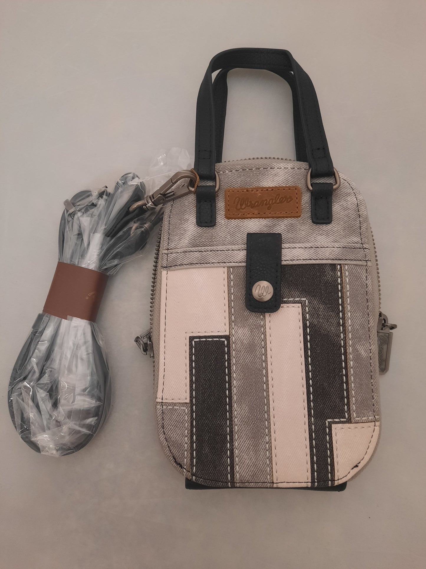 Patchwork Crossbody Wallet