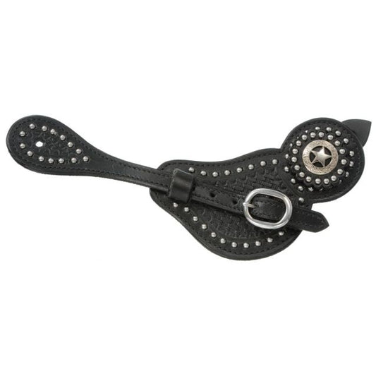 Mens Black Dots Spur Strap