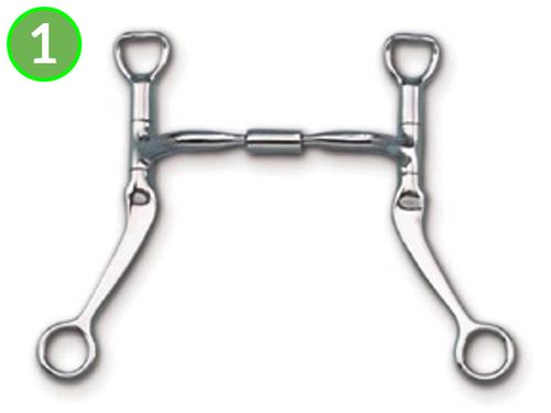 Myler Sweet Iron Comfort Snaffle Bit w/Wide Barrel/Copper Inlay