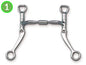 Myler Sweet Iron Comfort Snaffle Bit w/Wide Barrel/Copper Inlay
