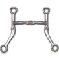 Myler Flat Shank with Sweet Iron Comfort Snaffle w/Copper Roller