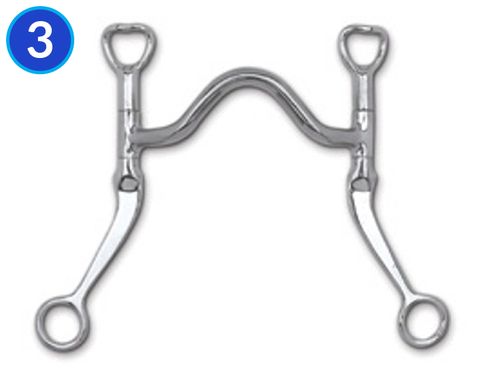 Myler Medium Wide Port Sweet Iron Bit