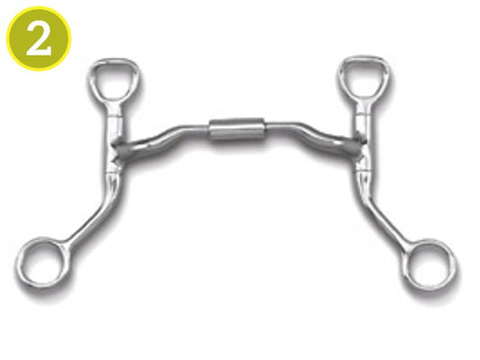 Myler Comfort Low Port Snaffle Bit w/HBT Shanks