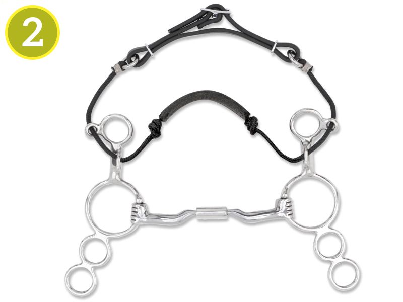 Myler 3-ring Combination Bit with Comfort Snaffle Low Port