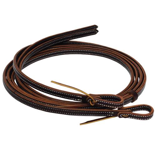 Double Stitched oiled 2-Ply Burgundy Reins