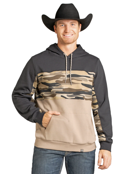 Mens Rock&Roll Denim Camo Sweatshirt
