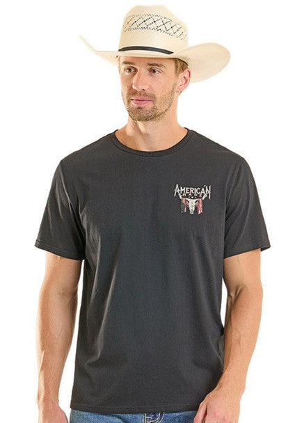 American Made Black Graphic Tee
