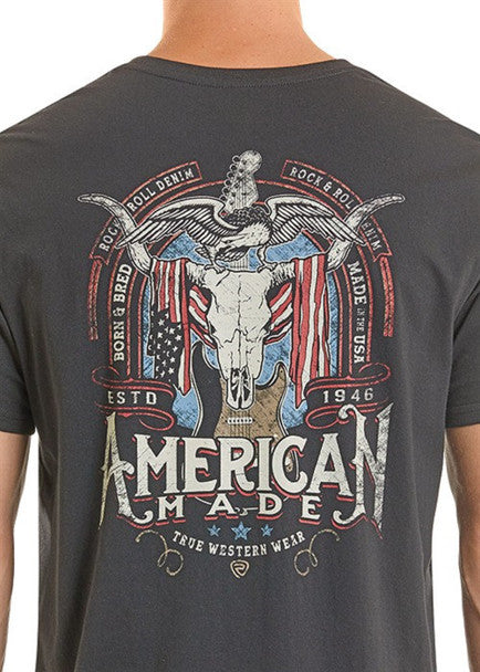 American Made Black Graphic Tee