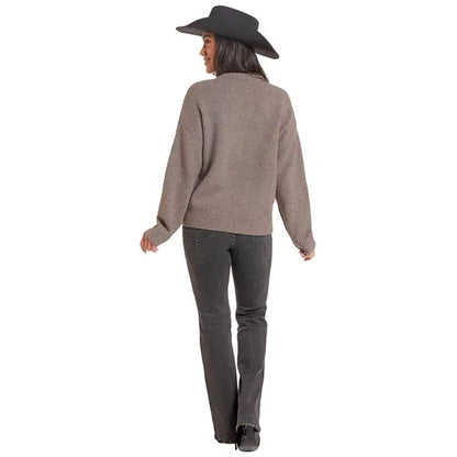 Womens Heathered Running Horse Sweater