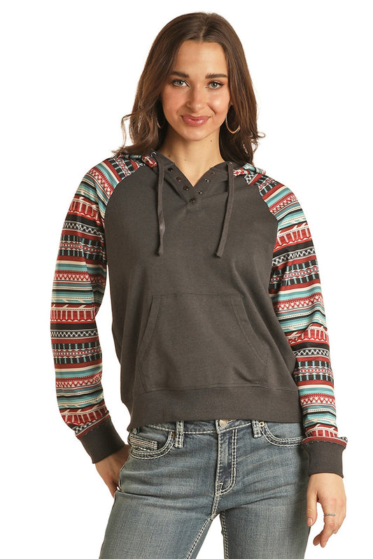 Charcoal Contrast Hoodie