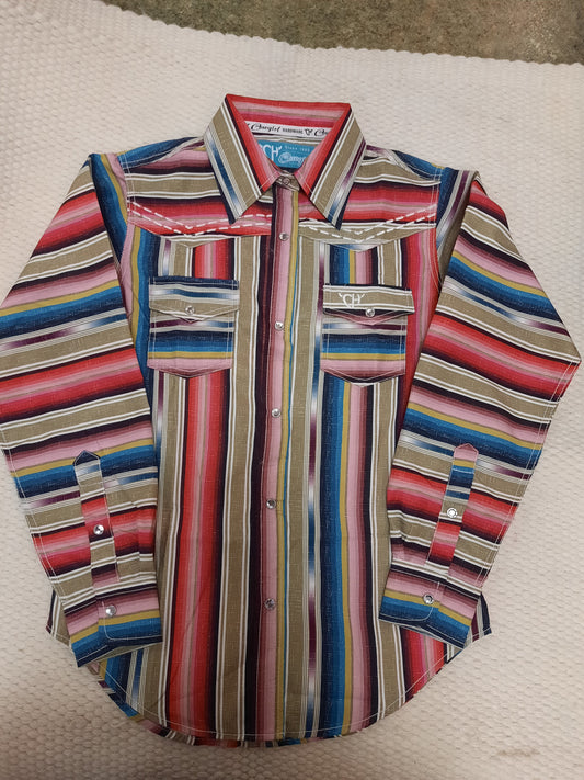 Serape Pink Snap Shirt
