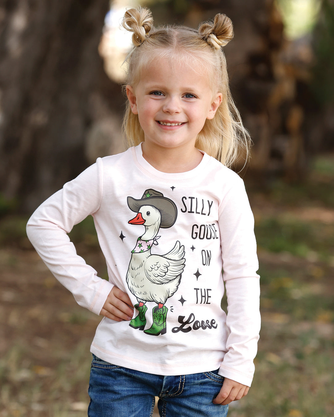 "Silly Goose" Toddler Long Sleeve Tee Shirt