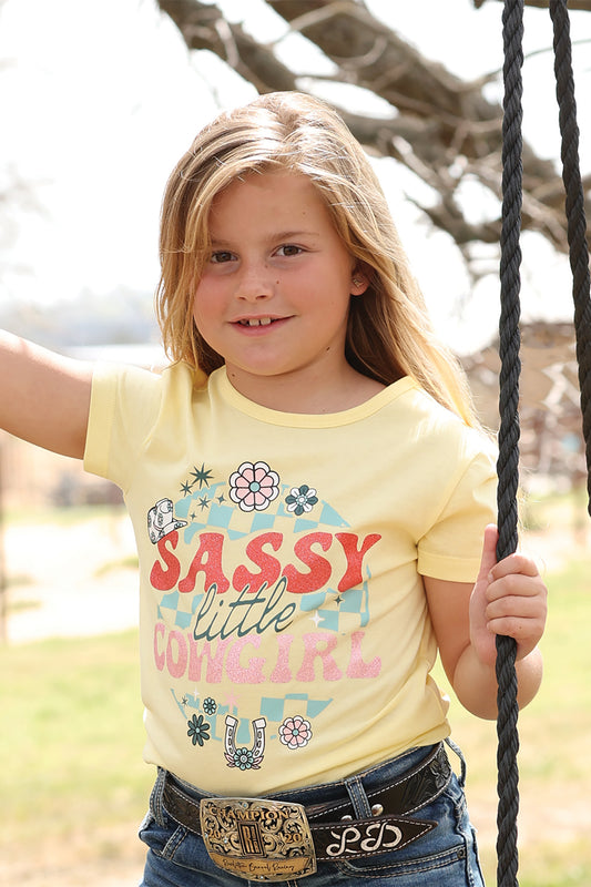Toddler and Girls Sassy Cowgirl Tee