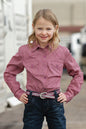 Pink LS Snap Western