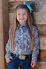 Girls Gray Paisley
