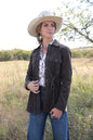 Gray/White Cord Jacket Size S