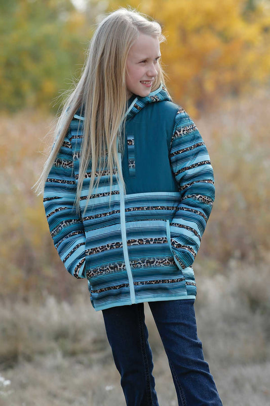 Turquoise Cheetah Stripe Jacket