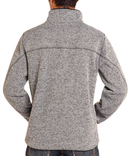 Brown Melange 1/4 Snap Placket