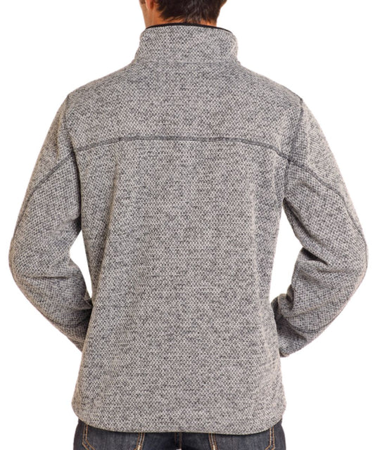 Brown Melange 1/4 Snap Placket