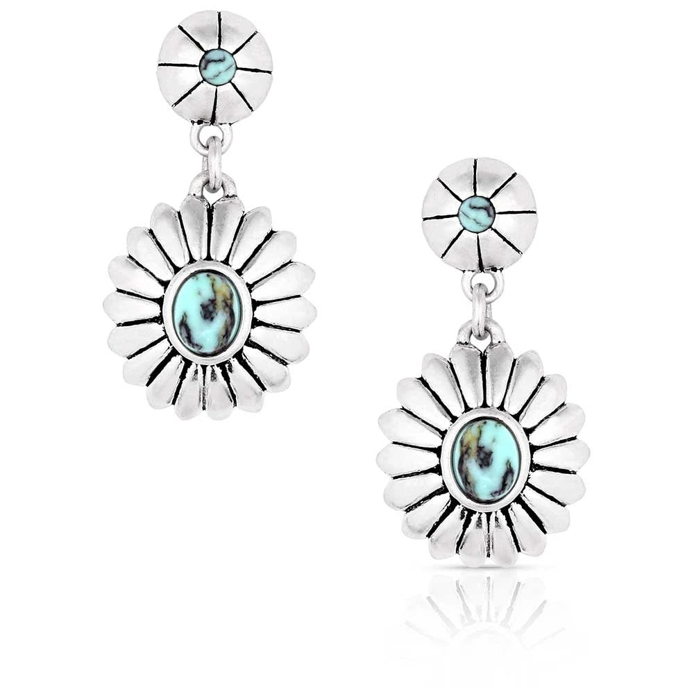 Montana Silversmith Heyday Blossom Turquoise Earrings