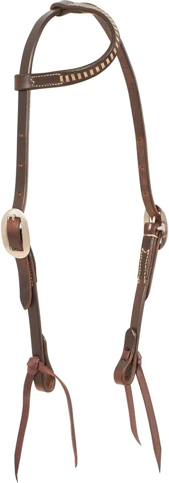 Martin Saddlery Rawhide Laced Chocolate Harness Leather Headstall