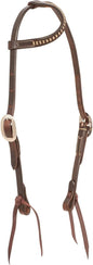 Martin Saddlery Rawhide Laced Chocolate Harness Leather Headstall