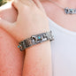 Turquoise, Aztec and horse bracelet