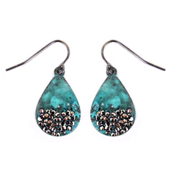 Small Shimmer Drop Earrings