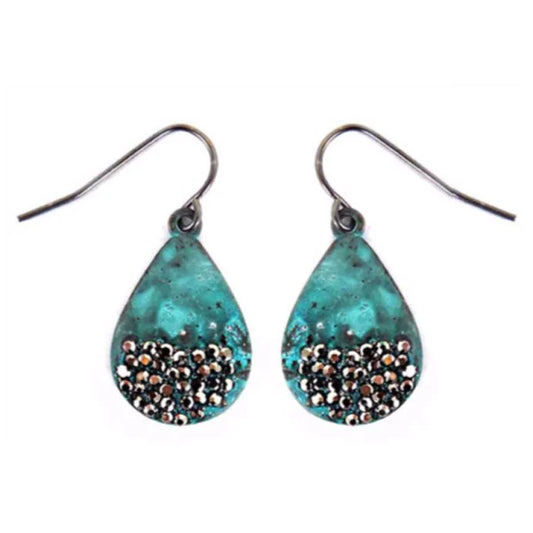 Small Shimmer Drop Earrings