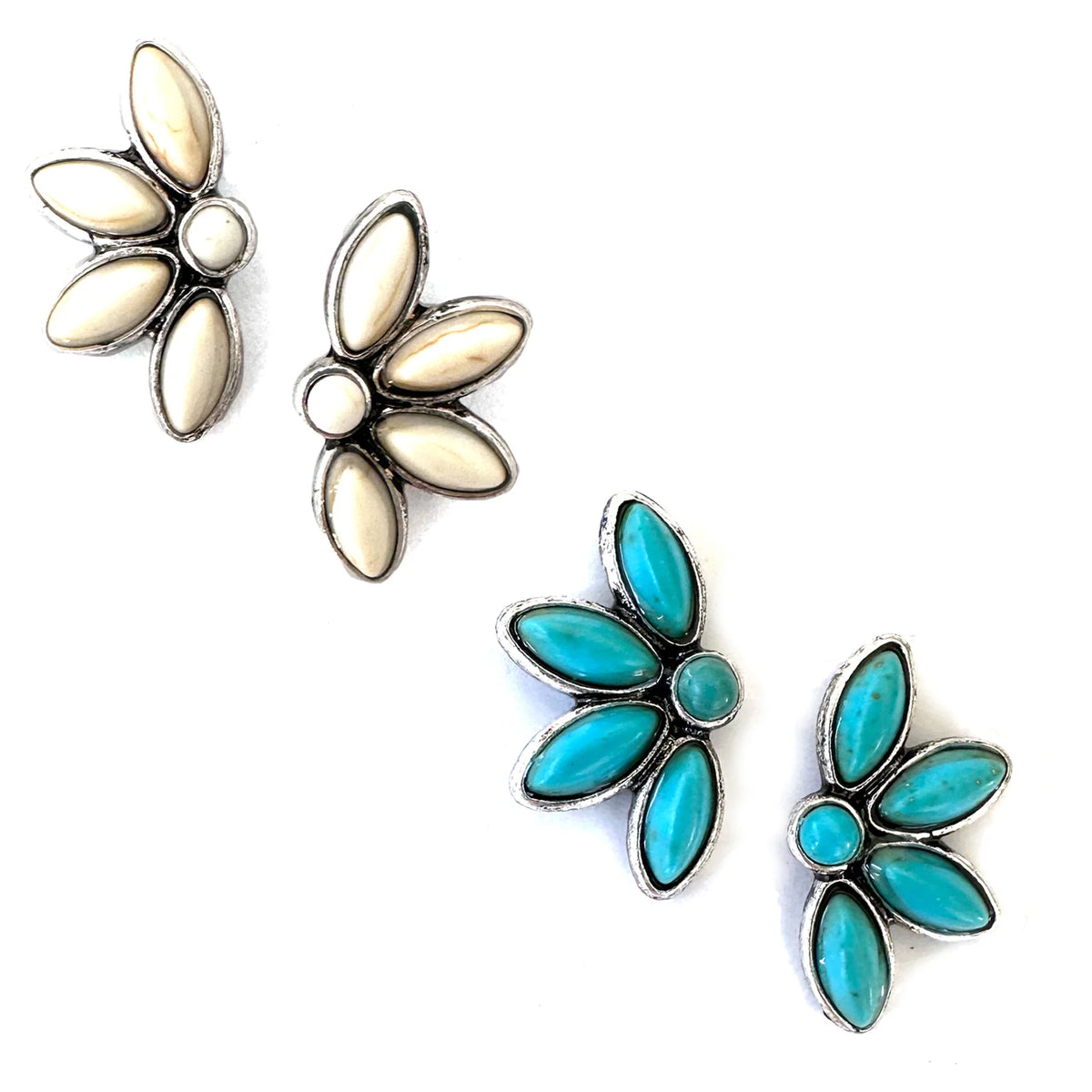 Half flower Stud Earrings